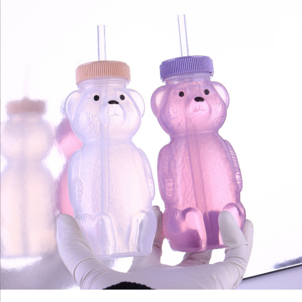 Bear Canister - 1PCS 230ml Bear Plastic Bottle with