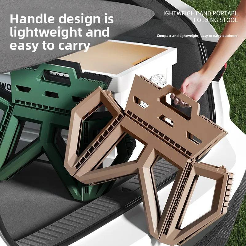 Outdoor Camping High Chair - High-Load Durable Portable Folding Stool Outdoor
