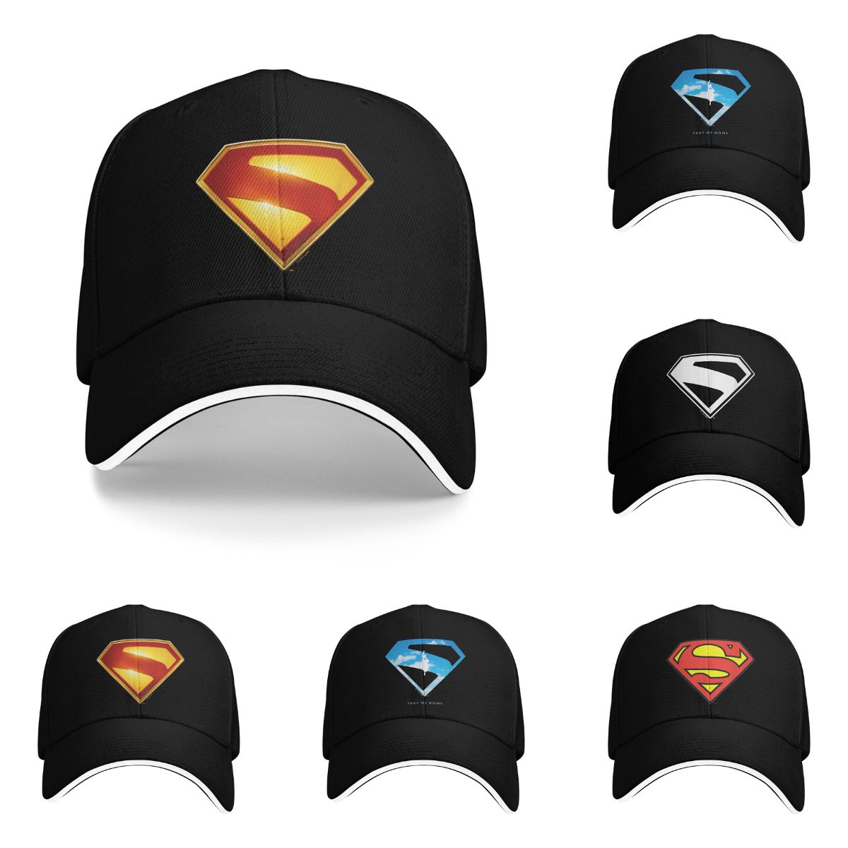 Outdoor Camping Movies - Movie Supermans Logo Baseball Cap Sun