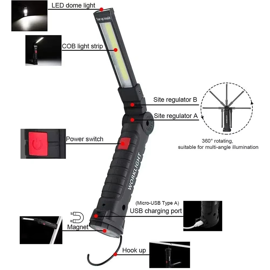 Portable LED Flashlight with M - Outdoor Camping Bbq review and price