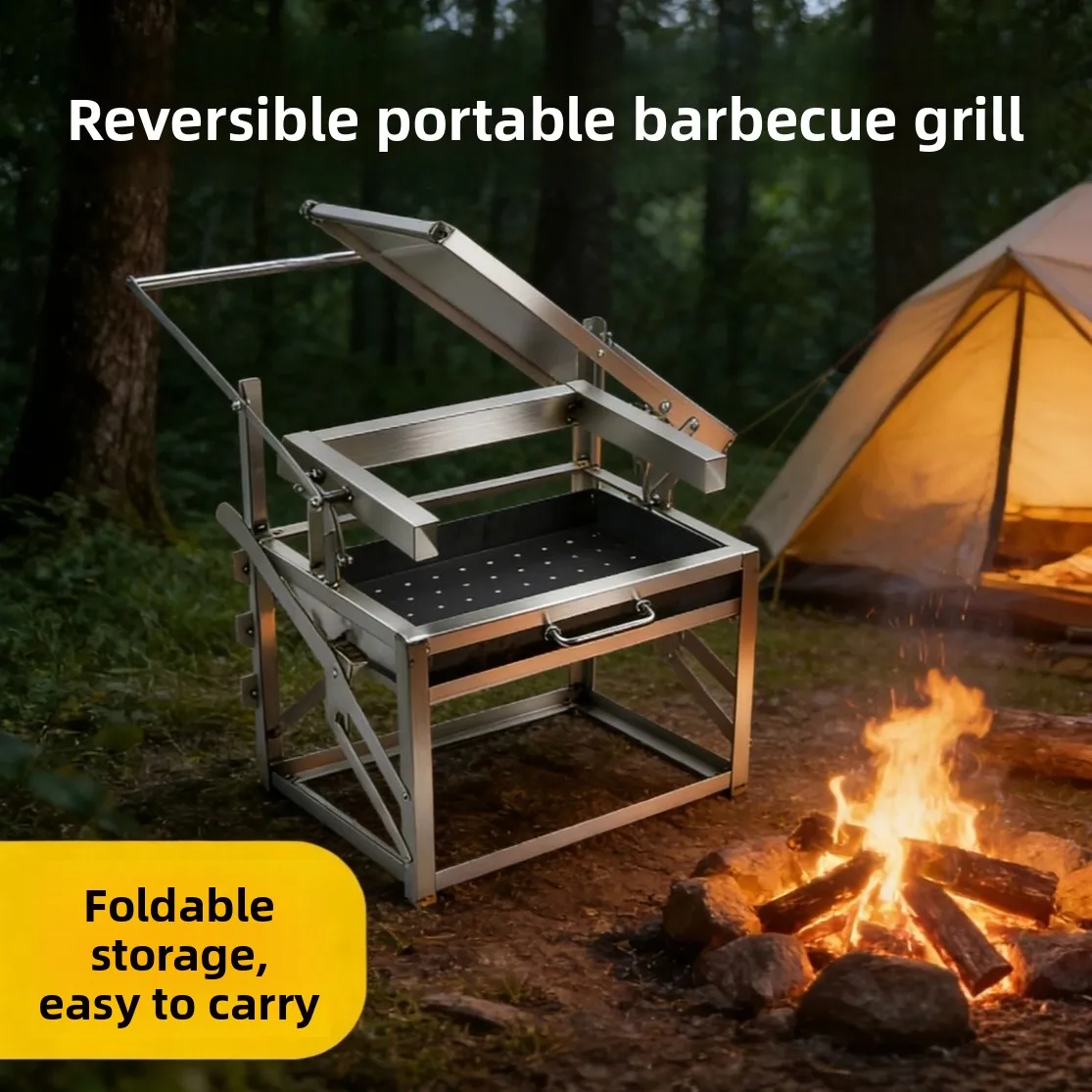 Durable Auto Rotating Bbq Gril - Outdoor Camping Bbq review and price