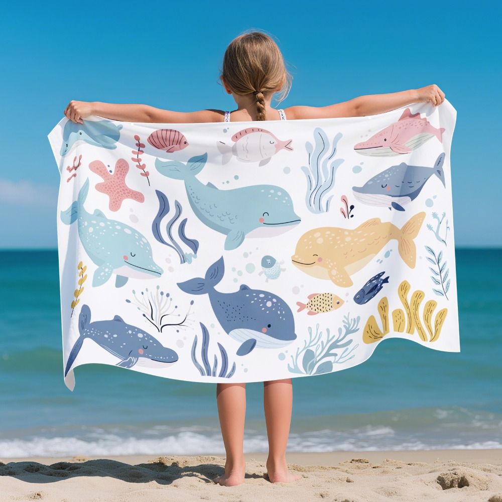 Cartoon Pattern Beach Towel Ki - Outdoor Camping Blanket review and price