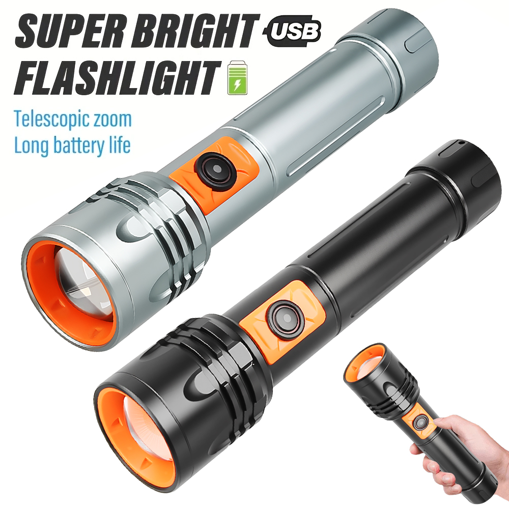 High Power LED Flashlight USB  - Outdoor Camping Lantern review and price