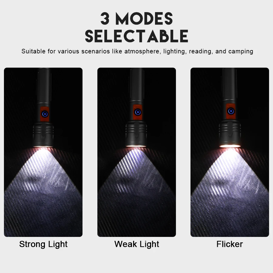 High Power LED Flashlight USB  - Outdoor Camping Lantern review and price