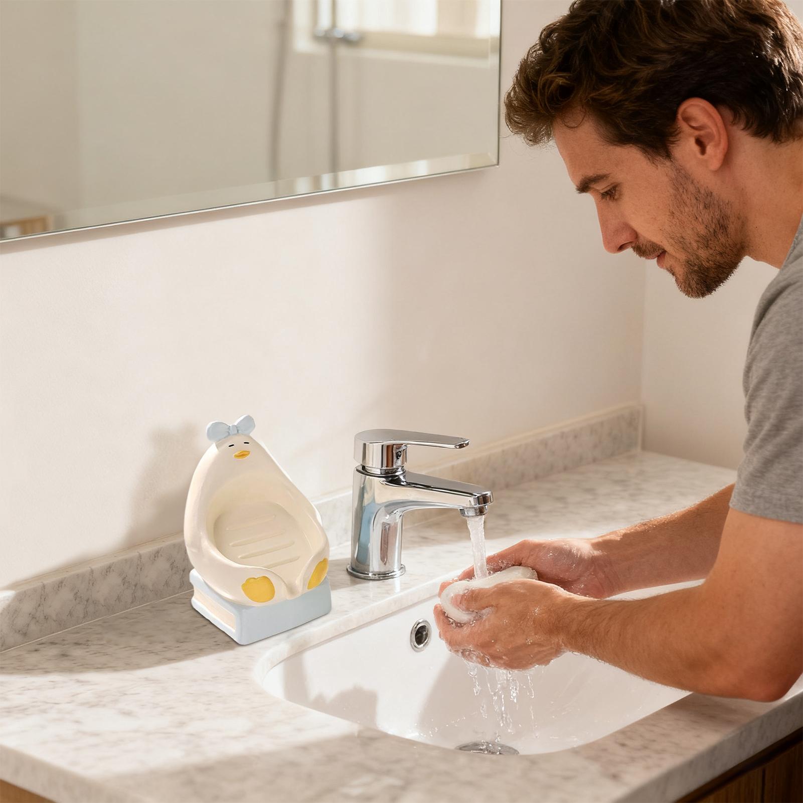 Soap Dish Ceramic Sitting Duck - Outdoor Camping Kitchen With Sink review and price