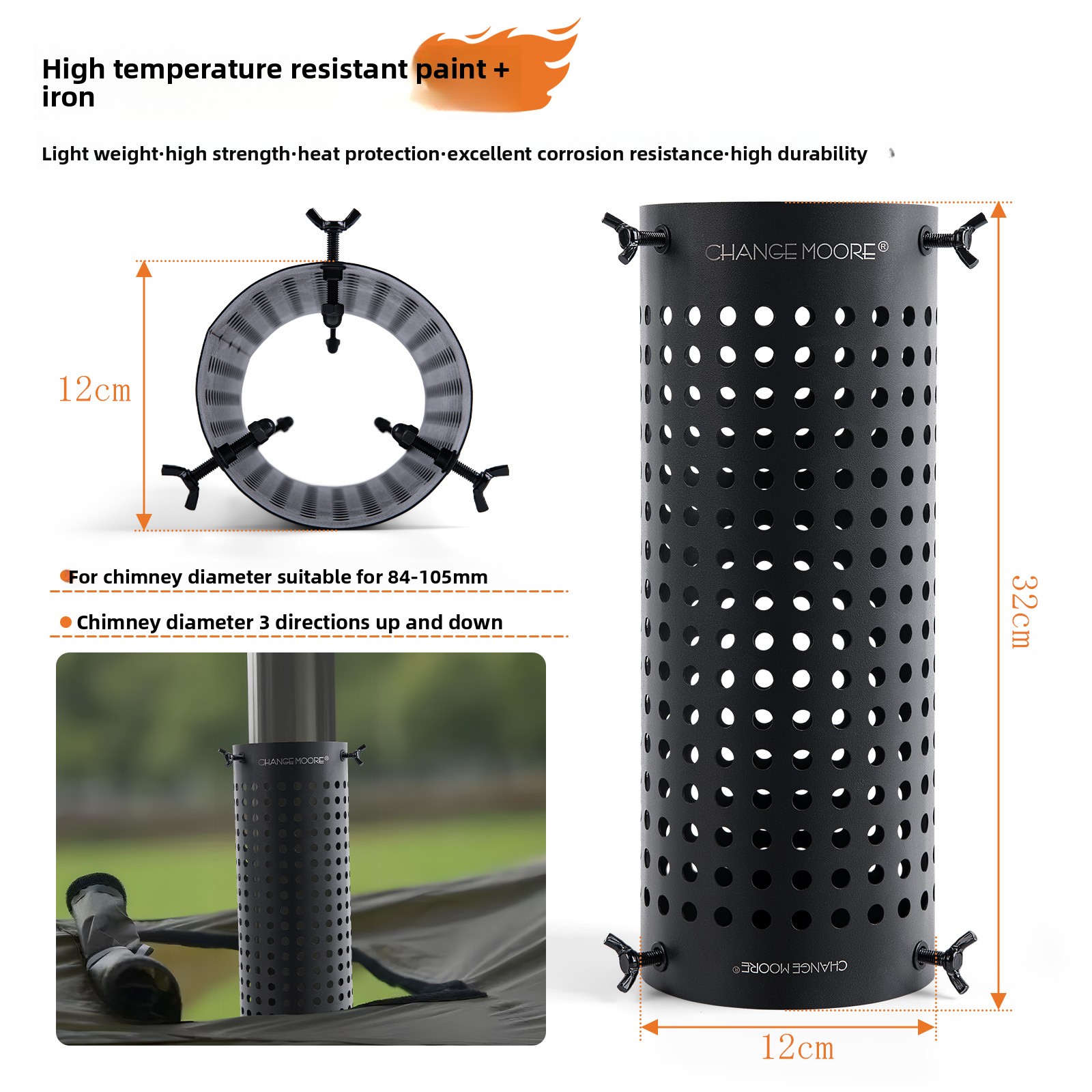 CHANGE MOORE Stove Chimney Pip - Outdoor Camping Stove Wood review and price