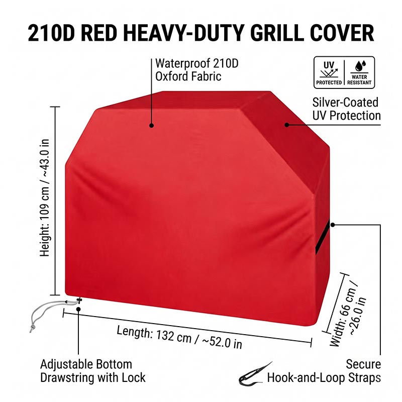 210D BBQ Cover Dustproof Water - Outdoor Camping Bbq review and price