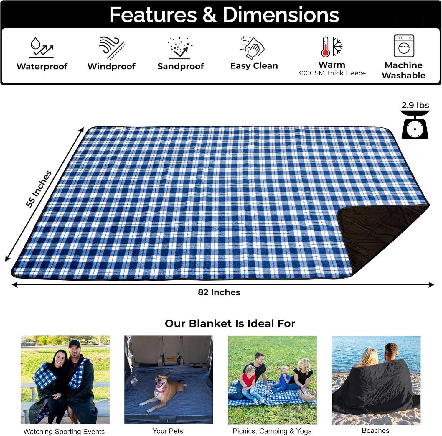 Large Waterproof Outdoor Blank - Outdoor Camping Blanket review and price