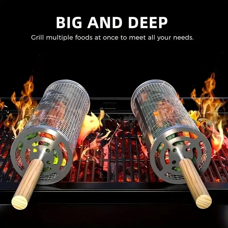 Stainless Steel BBQ Grill Bask - Outdoor Camping Bbq review and price