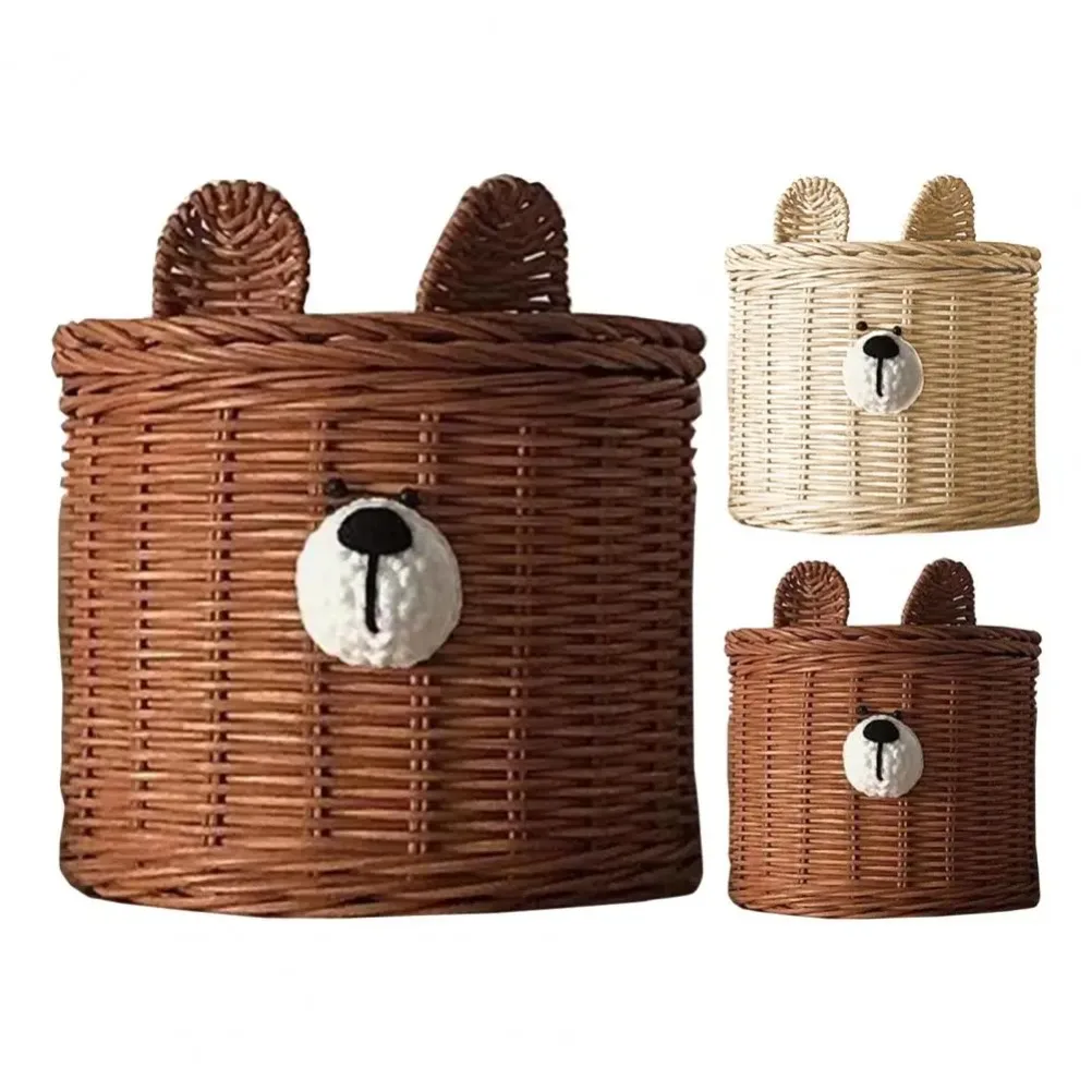 Handmade Rattan Weave Tissue B - Bear Canister review and price
