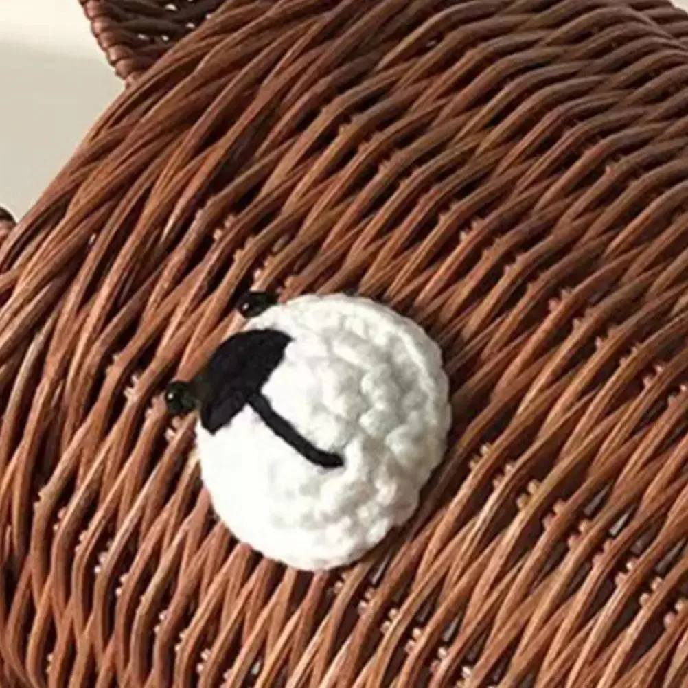 Handmade Rattan Weave Tissue B - Bear Canister review and price