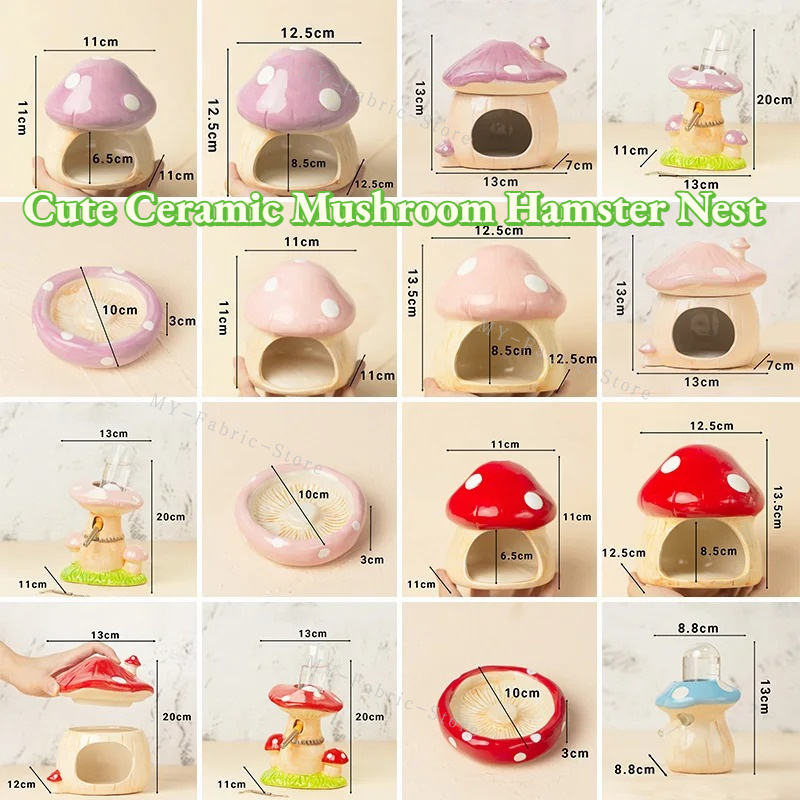 1pcs Cute Ceramic Mushroom Ham - Bear Canister review and price